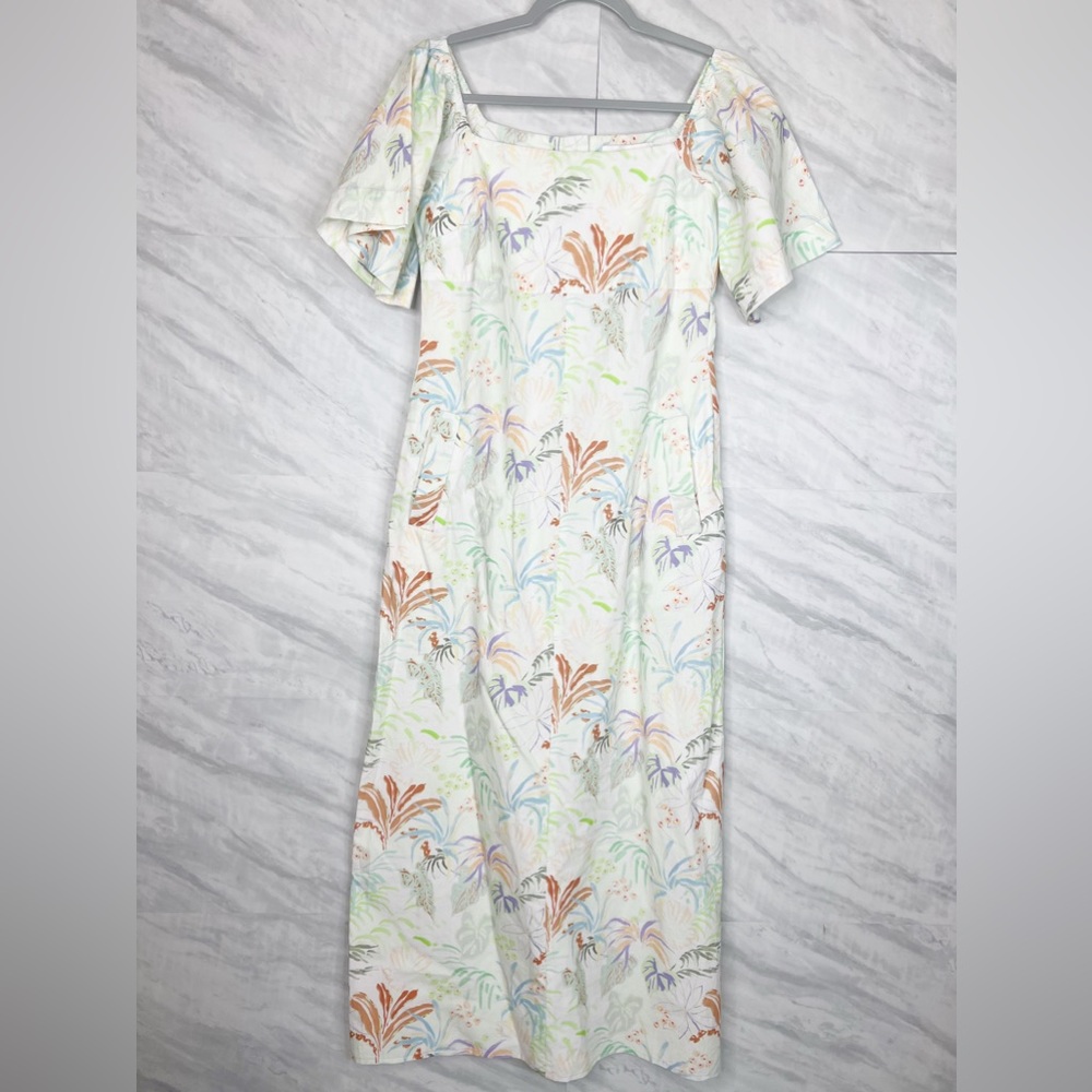 Omnes Rainforest Off the Shoulder Maxi Dress 10